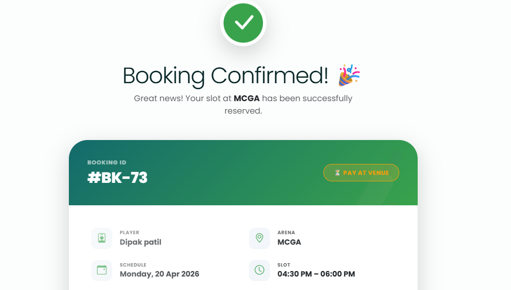 Booking Confirmed
